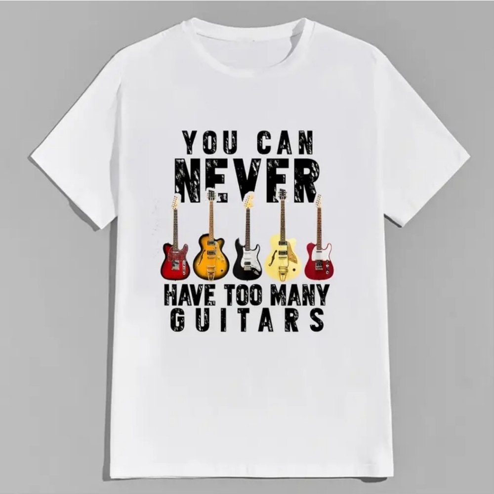 GUITAR Graphic T Shirt, You can never have too many guitars